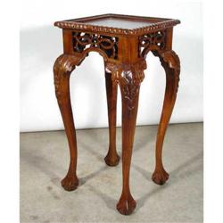 CHIPPENDALE BALL CLAW ORNATE PLANT STAND TABLE #1793665