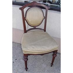 19c Walnut Eastlake Victorian Side Chair #1793688