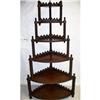 Image 1 : Victorian Corner What Not Stand Carved Mahogany#1805489