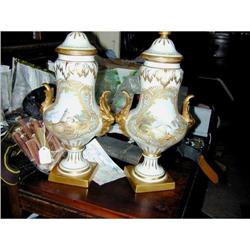 Pair of Sevres Pattern Covered Urns #1805557