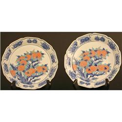 Rare Pair 17th C. Nabashima Porcelain Plates #1805670