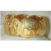Image 1 : 18k STORY BRACELET Estate 76.6 grams AMAZING!! #1805686