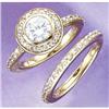 Image 1 : 1.75 cts WEDDING BAND SET HIGH BRILLIANCE real #1805720