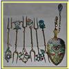 Image 1 : M HAMMER SILVER PLIQUE-A-JOUR ENAMEL BOX SET #1805842