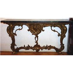 Gilt Metal and Marble Console #1817500