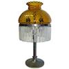 Image 1 : Arts & Crafts Table Lamp w Dangling Crystals #1817608