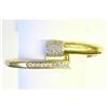 Image 1 : Vintage 18K Gold Bangle w Diamonds #1817733