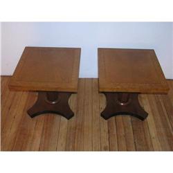 Pair of Baker Pedestal End Tables #1817922