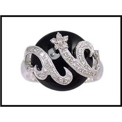DESIGNER DIAMOND ONYX RING(was $750) #1817970