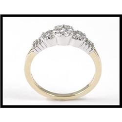 Shimmering 14K Yellow and White Gold Diamond #1817974