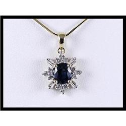 Gorgeous 18K Yellow Gold Sapphire and Diamond #1817979