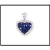 Image 1 : Invisible Set Sapphire Diamond Pendant NR $1 #1817987