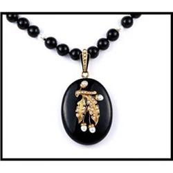 Collector's Piece Victorian Mourning Necklace #1817995