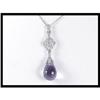 Image 1 : Elegant 18K White Gold Amethyst and Diamond #1818009