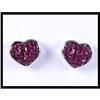 Image 1 : Finest 18K White Gold Ruby Heart Shapped #1818010