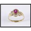 Image 1 : 18K Yellow Gold Ruby and Diamond Ring #1818032