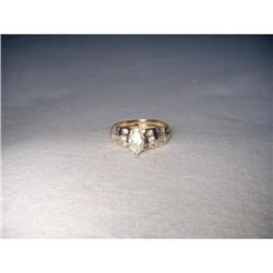 14K YG Gold Solitaire Diamond Engagement Ring #1818133