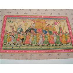 Miniature painting on Indian manuscript  #1818233