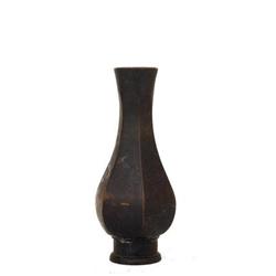 19th Century Chinese Bronze Hexagon Vase #1818305
