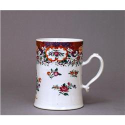 19C Chinese Export Famille Rose Tankard Mug Cup#1818323