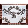 Image 1 : RARE Antique STERLING CHERUB Parure 4pc #1818337