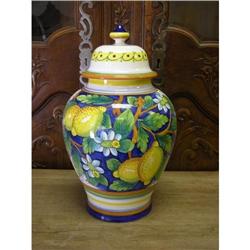 FLORENTINE MAJOLICA MONTELUPO PAIR OF GINGER #1829823
