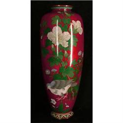 Japanese Akasuke Ginbari Cloisonne Vase, c.1900#1829827