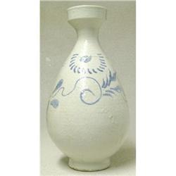 Fine Choson Korean Blue/White Vase, 16th-17th c#1829829
