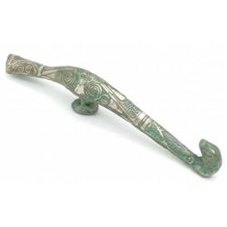 Warring States Silver-Inlaid Belt Hook, c.475BC#1829830