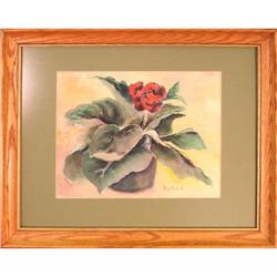 "Plant" by Olive Rowland - flower watercolor #1829866