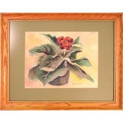 "Plant" by Olive Rowland - flower watercolor #1829866