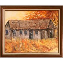 "Farmhouse in Fall" by Willa Smarr - oil #1829868