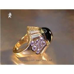 RHJ Cubic Zirconium & Synthetic Sapphire Ring #1829893