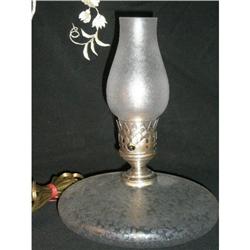 C.1900 ETCHED ALL OVER-SHIPS LAMP #1829900