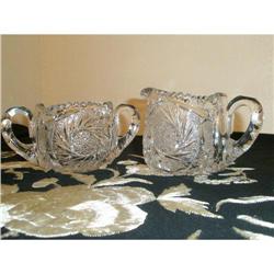 E.A.B.P.- PRE 1900 - MATCHING CREAMER AND SUGAR#1829901