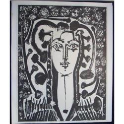 Pablo Picasso Lithograph - Buste modern' style.#1829974