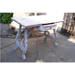 Small French Painted Monastary table circa 1940#1829990