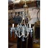 Image 1 : French Bronze and Crystal Chandelier c.1940 #1830011