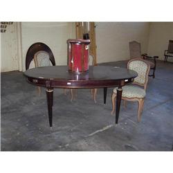 French Table Louis XVI St w/ extensions c.1950 #1830019