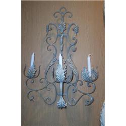 Pair of French  Wrought Iron Sconces #1830024