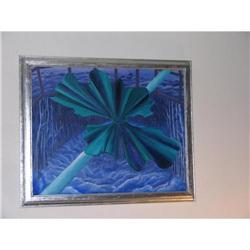 Framed Painting of BUTTERFLY RIDING the LIGHT #1830092