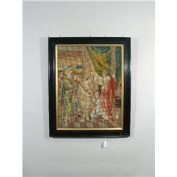 Antique Needlework Tapestry, 1800's #1830107