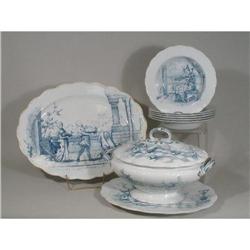Transferware, Rare Hilton shape "Medieval" #1830109