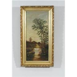 American School, 19thc.  - Landscape, Oil on #1830110