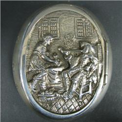 Antique Swedish .830 Silver Tobacco Box Circa #1830168