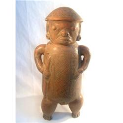 Pre columbian Chorotegan  Clay Warrior Shaman, #1830173