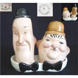 Beswick Laurel and Hardy Condiment Set #1830202