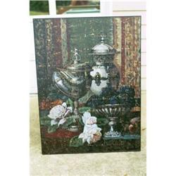 Large Stll Life HC Litho on Screen #1830265