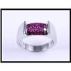Image 1 : Rich 18K White Gold Ruby Ring #1830270