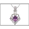 Image 1 : VINTAGE REVIVAL AMETHYST DIAMOND PENDANT (WAS #1830280